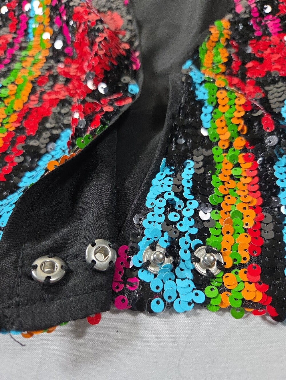 Nasty Gal Sequin Top Sz 12 Clubwear Ravewear Festival Fashion Y2K McBling - Picture 7 of 7